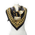 Scarf Scarf Black 100% Twill Silk