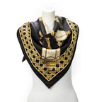 Scarf Scarf Black 100% Twill Silk
