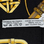 Scarf Scarf Black 100% Twill Silk