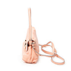 Shoulder Bag Lily Crossbody Peach Grained Calfskin Leather