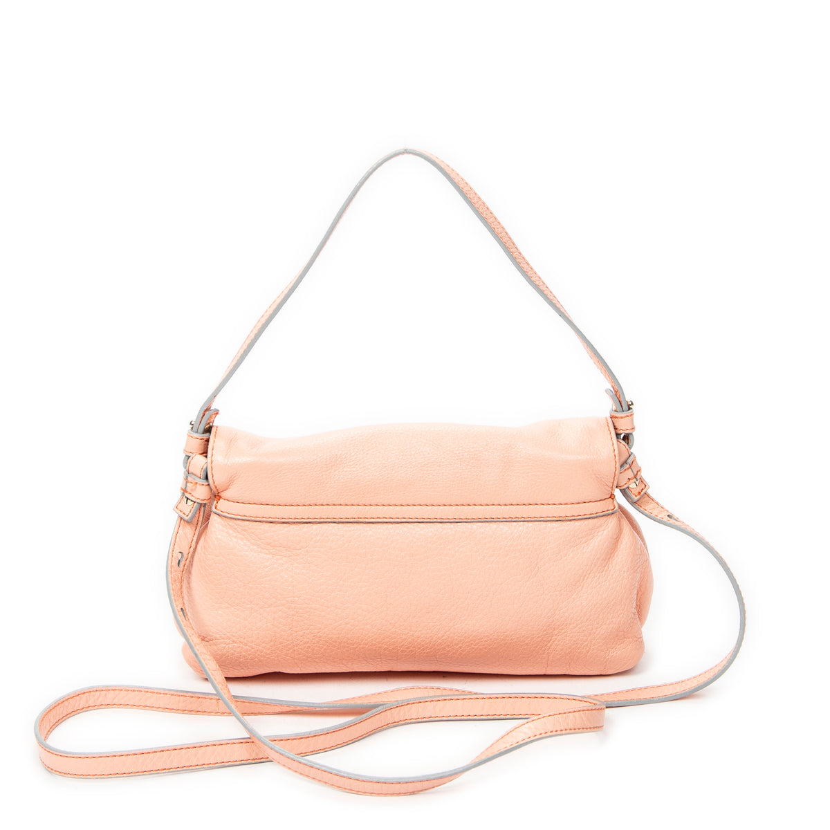 Shoulder Bag Lily Crossbody Peach Grained Calfskin Leather