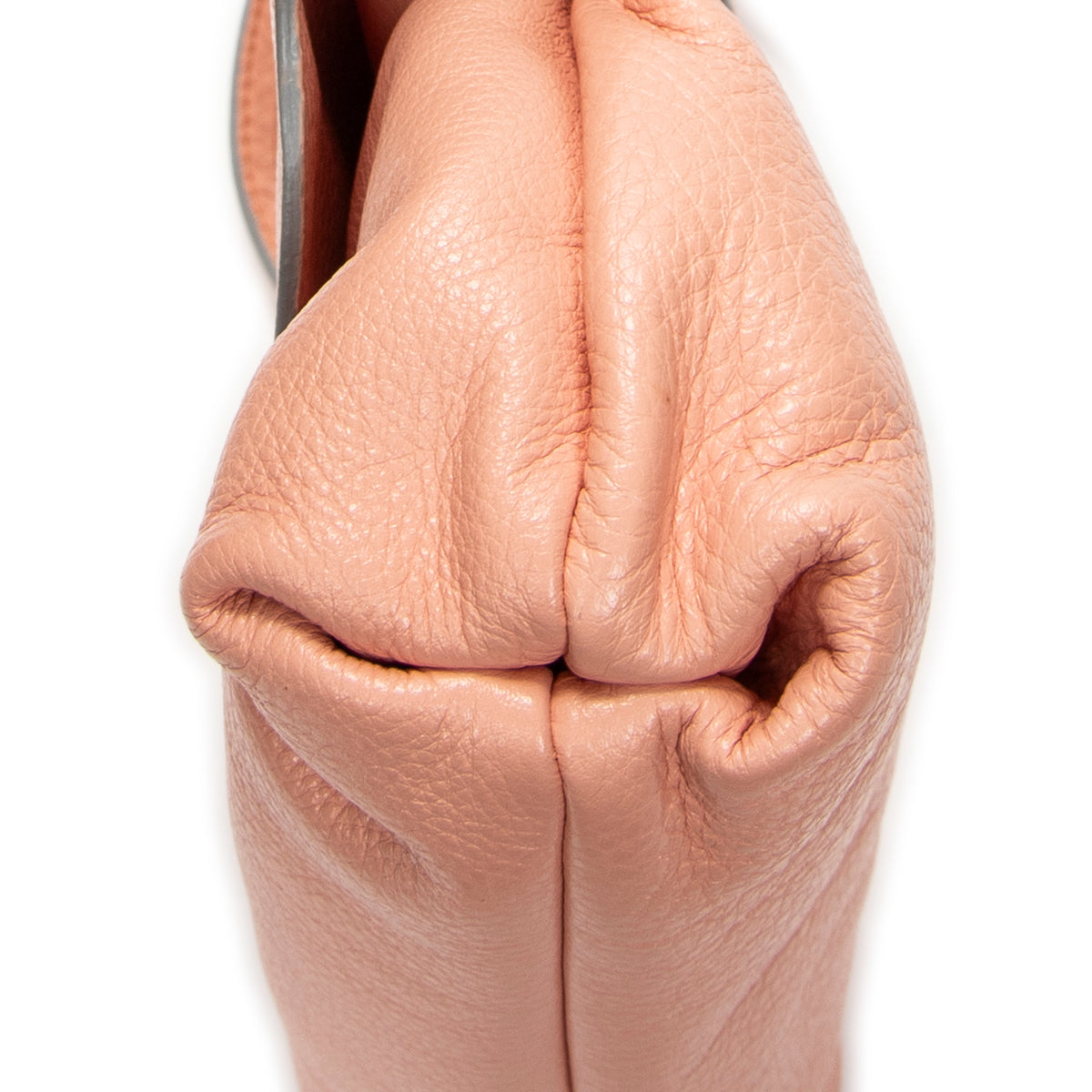 Shoulder Bag Lily Crossbody Peach Grained Calfskin Leather