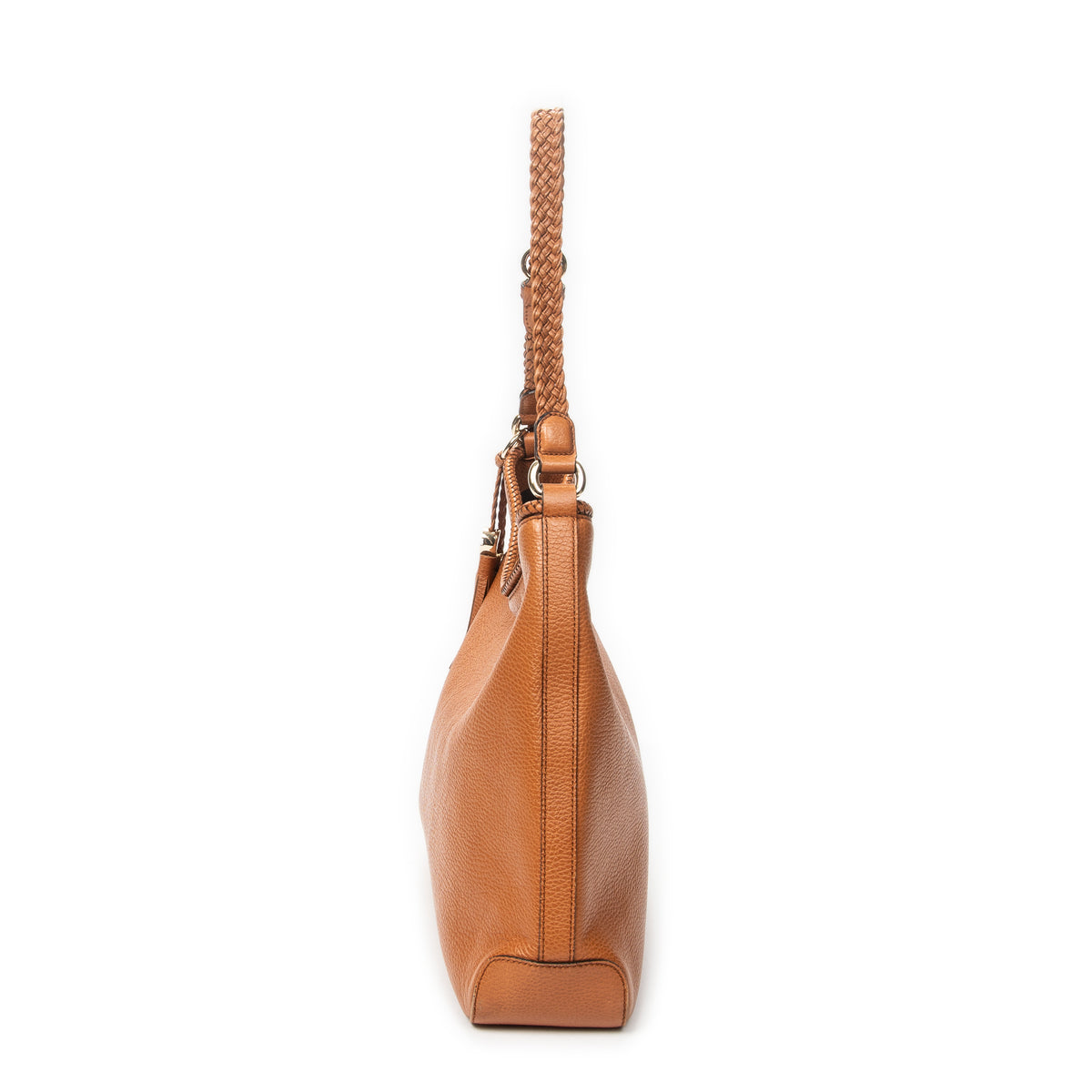 Shoulder Bag Medium Marrakech Hobo Tan Grained Calfskin Leather