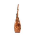 Shoulder Bag Medium Marrakech Hobo Tan Grained Calfskin Leather