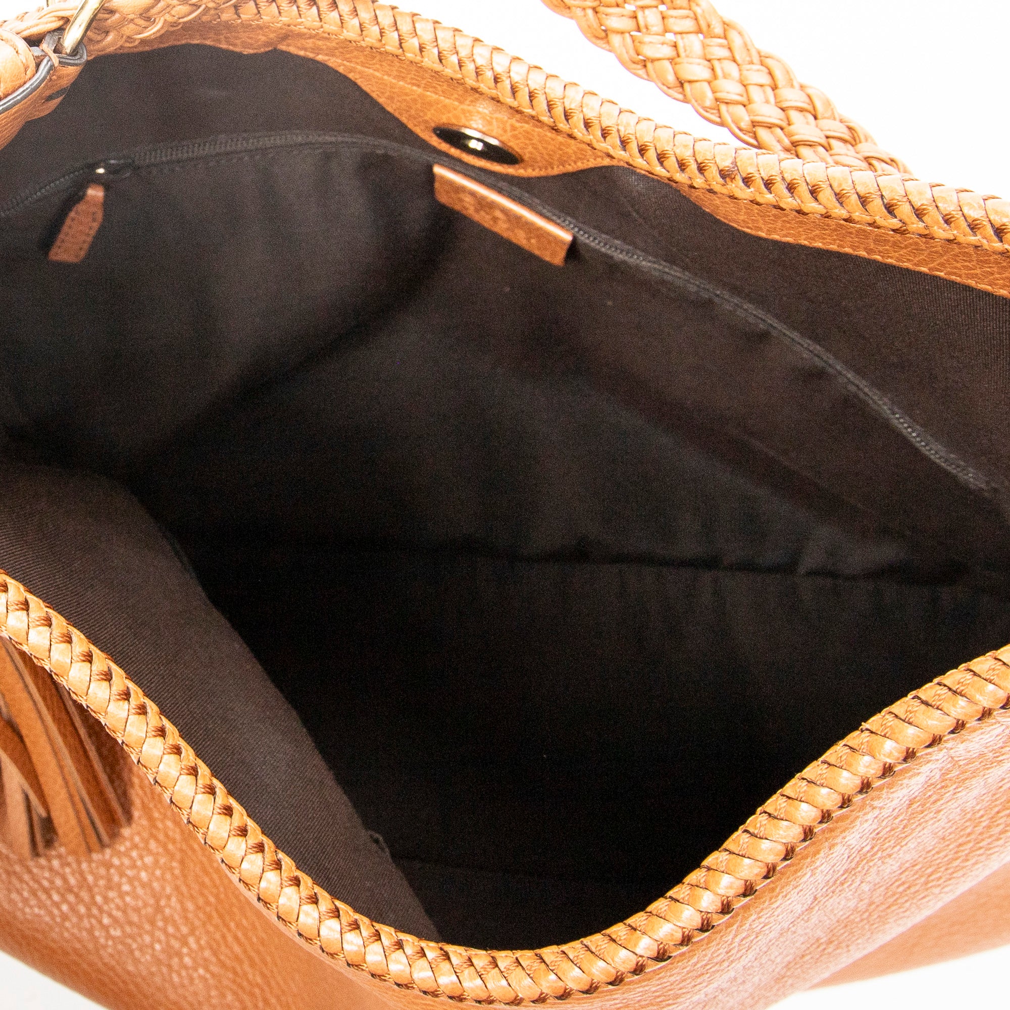 Shoulder Bag Medium Marrakech Hobo Tan Grained Calfskin Leather