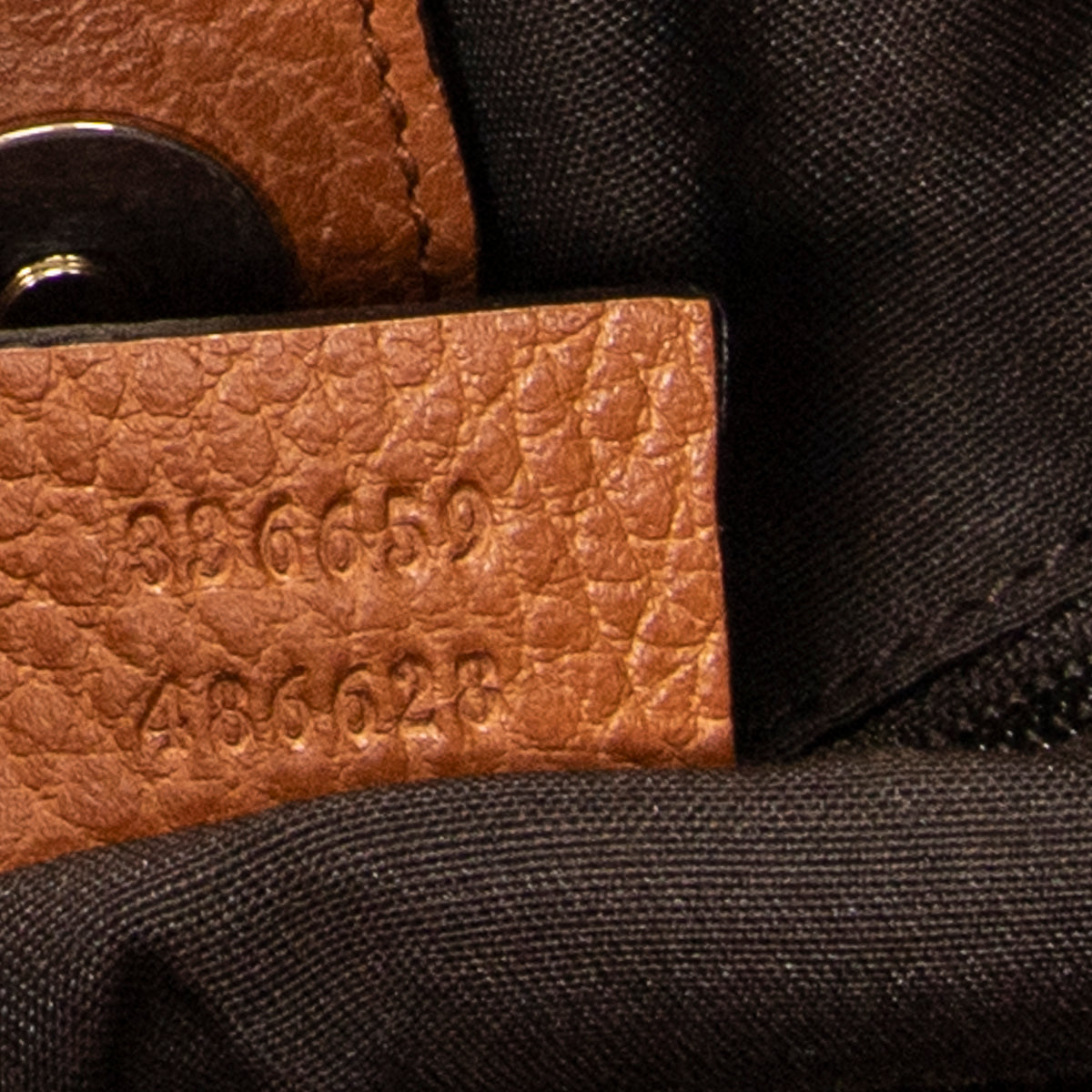 Shoulder Bag Medium Marrakech Hobo Tan Grained Calfskin Leather