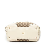 Shoulder Bag Punch Tote Ivory Monogrammed Canvas