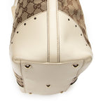 Shoulder Bag Punch Tote Ivory Monogrammed Canvas