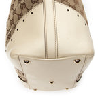 Shoulder Bag Punch Tote Ivory Monogrammed Canvas