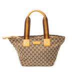 Shoulder Bag Medium Web Trapeze Tote Yellow Monogrammed Canvas