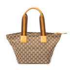 Shoulder Bag Medium Web Trapeze Tote Yellow Monogrammed Canvas