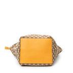 Shoulder Bag Medium Web Trapeze Tote Yellow Monogrammed Canvas