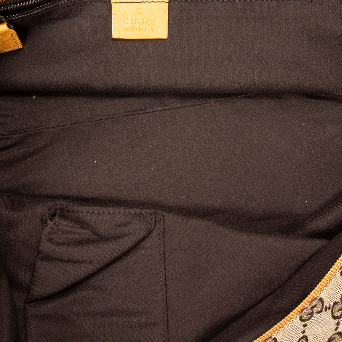 Shoulder Bag Medium Web Trapeze Tote Yellow Monogrammed Canvas