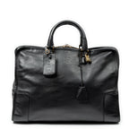 Handbag Amazona 40 Black Calfskin Leather