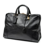 Handbag Amazona 40 Black Calfskin Leather