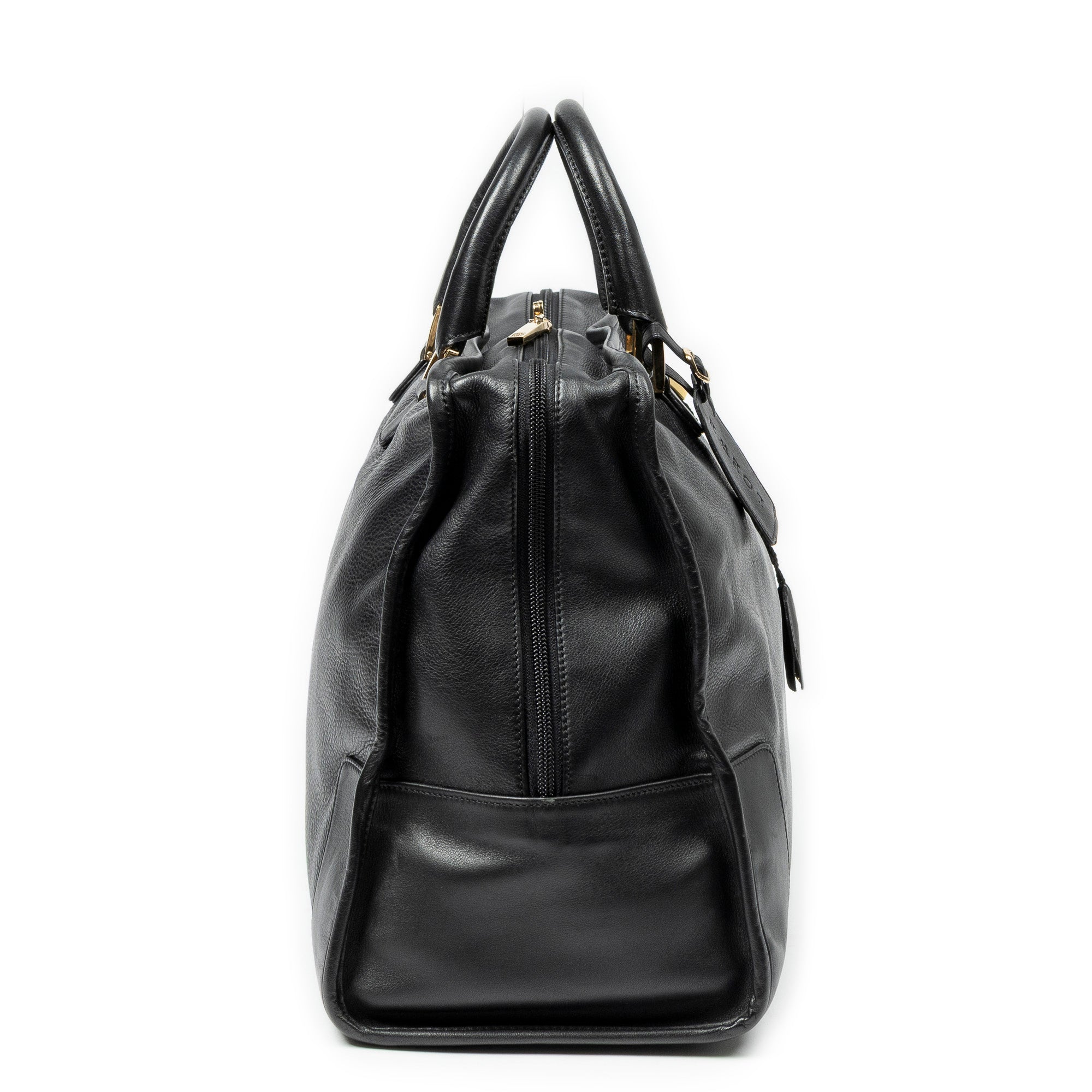 Handbag Amazona 40 Black Calfskin Leather