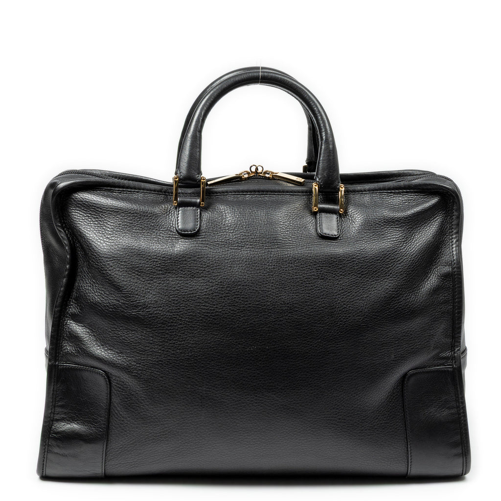 Handbag Amazona 40 Black Calfskin Leather