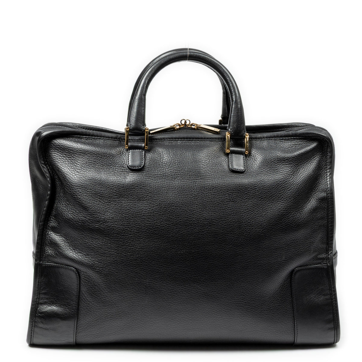 Handbag Amazona 40 Black Calfskin Leather