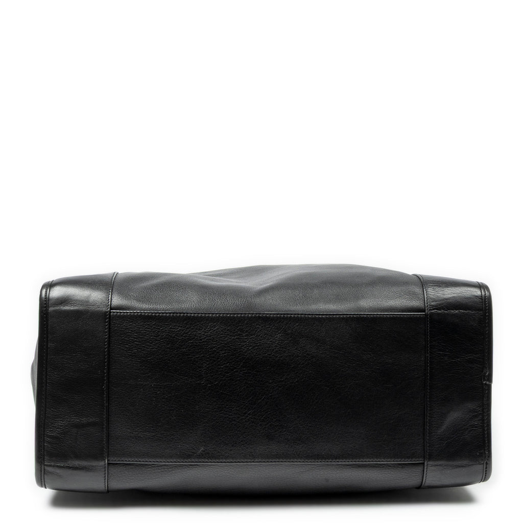 Handbag Amazona 40 Black Calfskin Leather