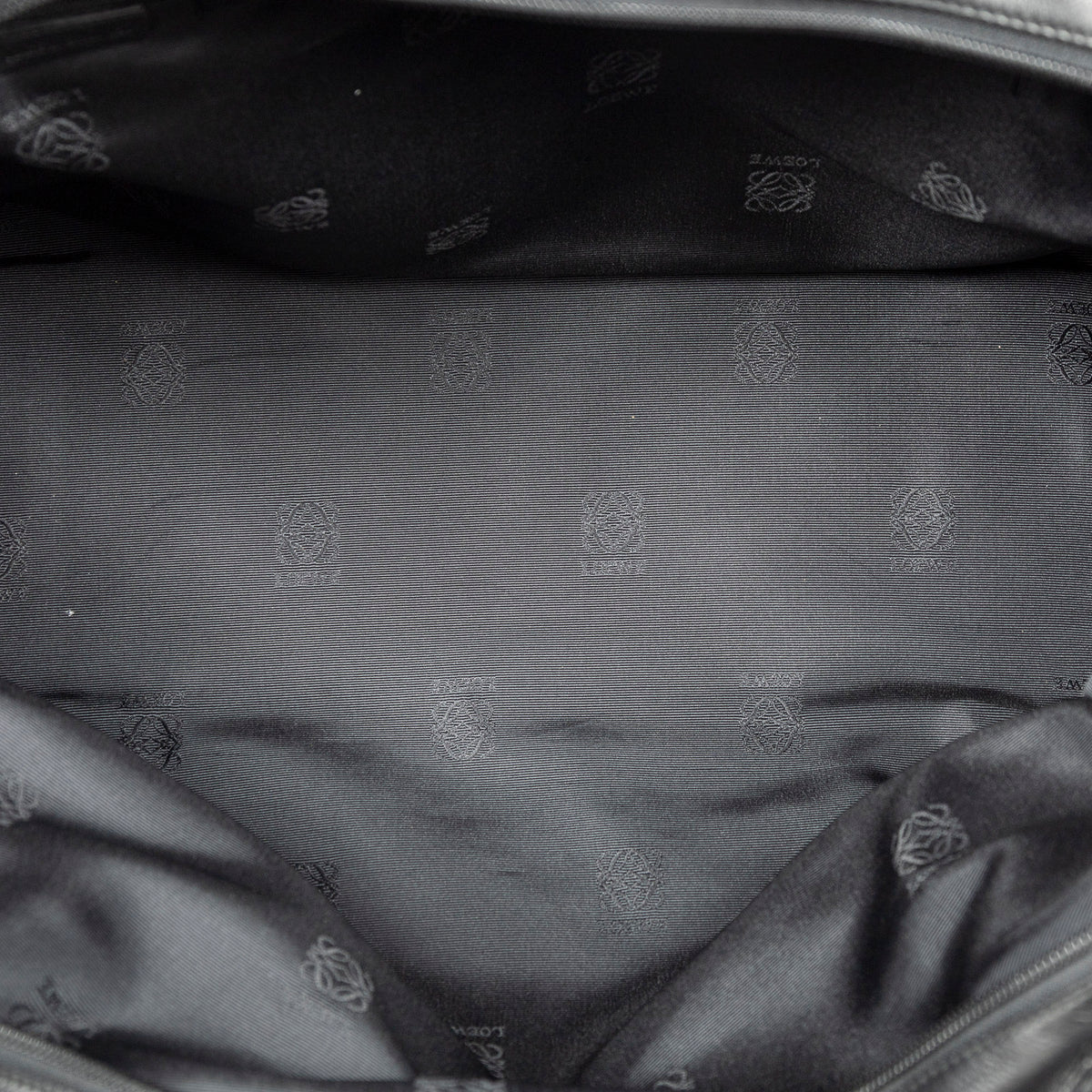 Handbag Amazona 40 Black Calfskin Leather
