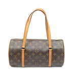 Handbag Papillon 30 Brown Monogram Canvas