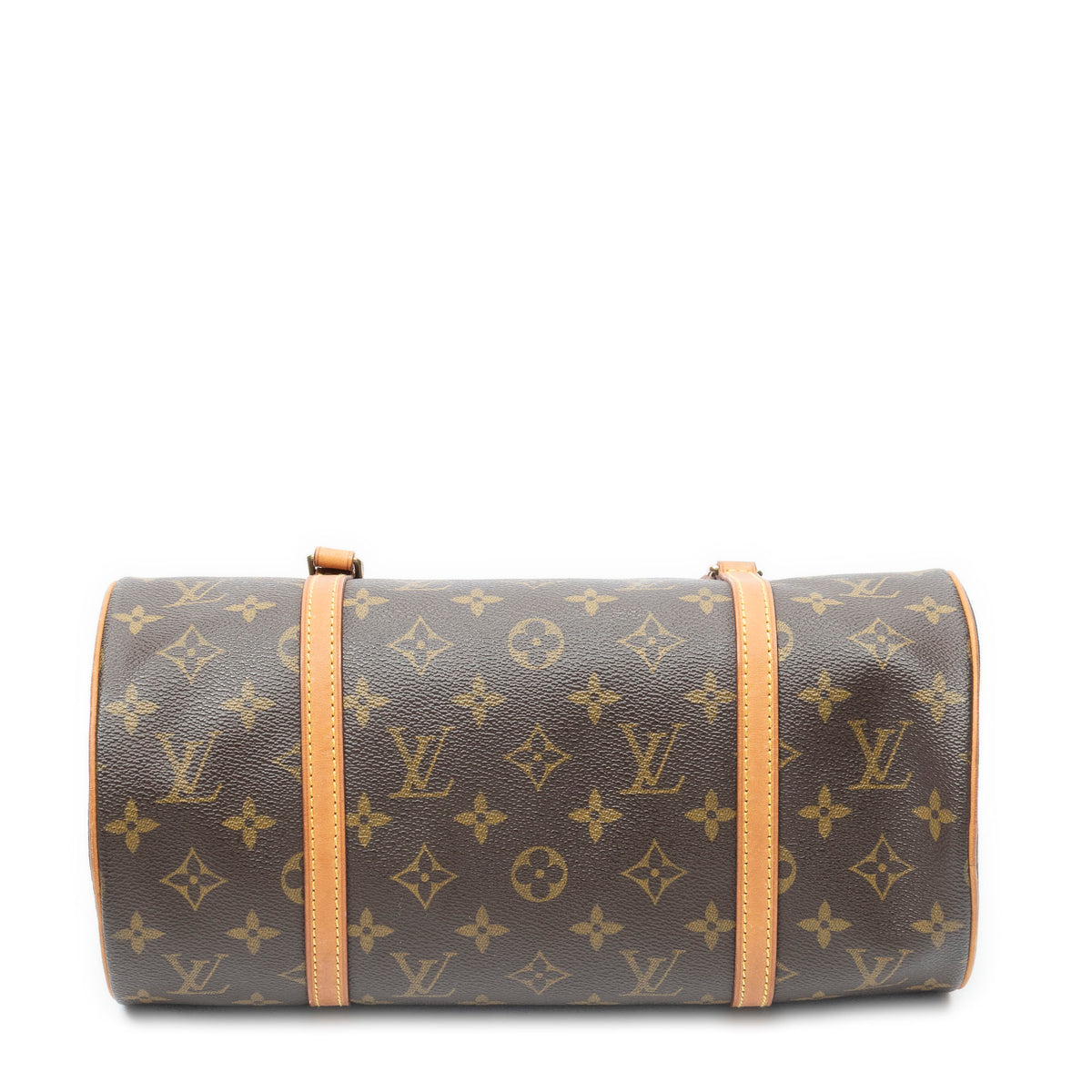 Handbag Papillon 30 Brown Monogram Canvas