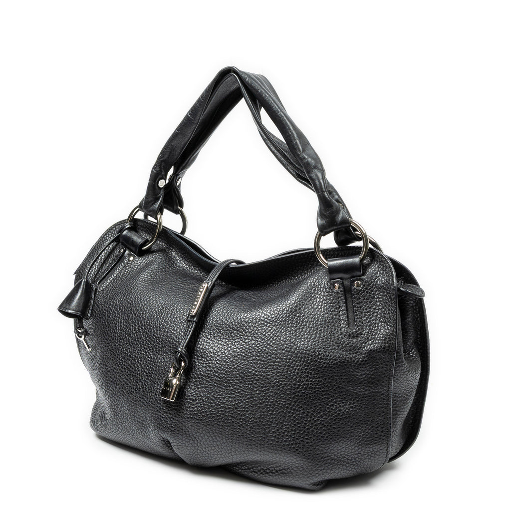 Shoulder Bag Bittersweet Hobo Black Pebbled Leather