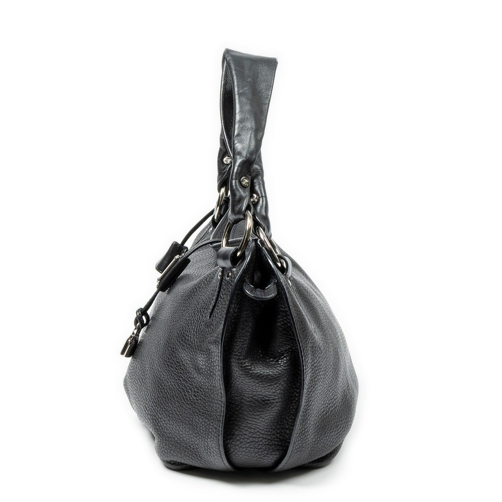 Shoulder Bag Bittersweet Hobo Black Pebbled Leather