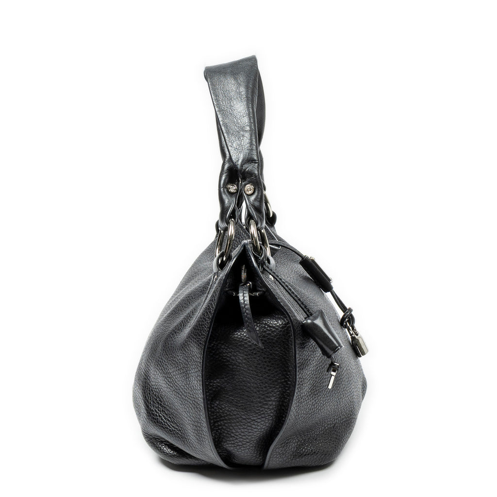 Shoulder Bag Bittersweet Hobo Black Pebbled Leather