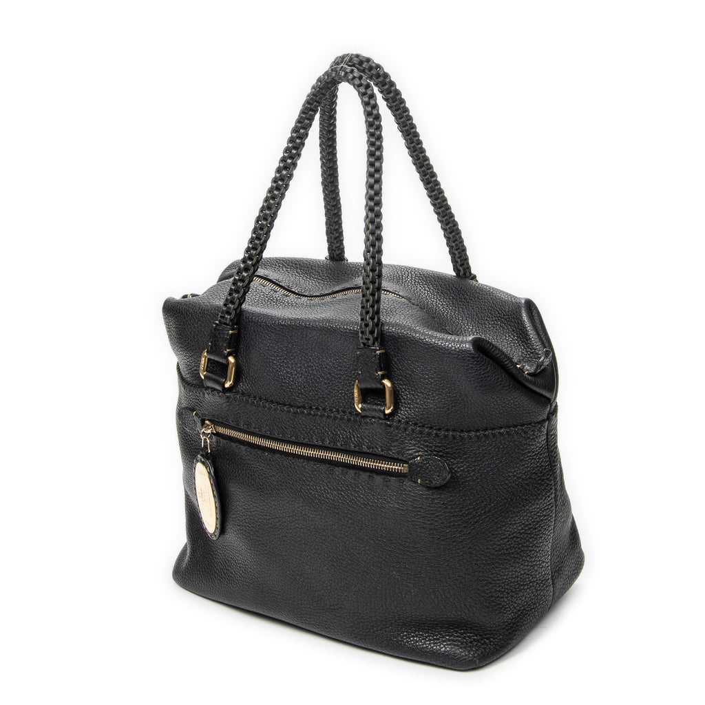 Shoulder Bag Selleria Boston Black Selleria Leather