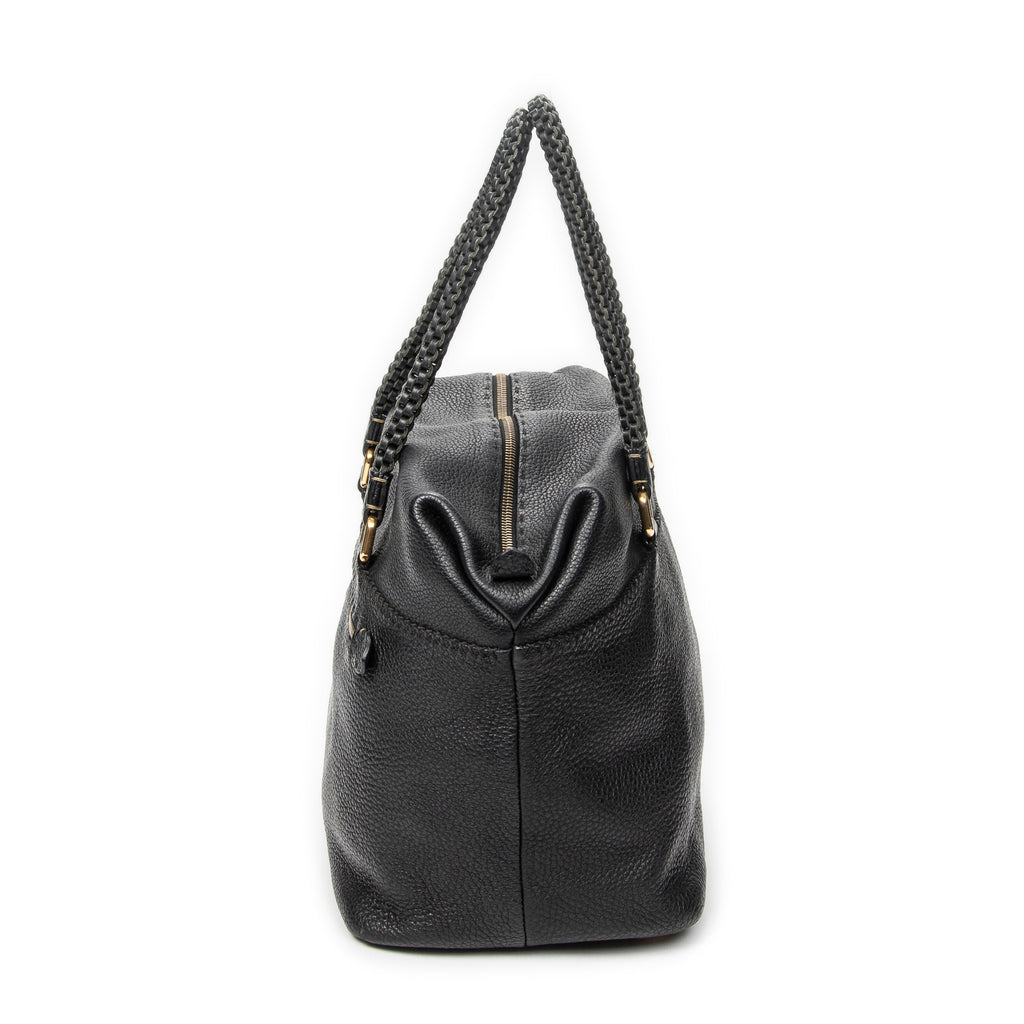 Shoulder Bag Selleria Boston Black Selleria Leather