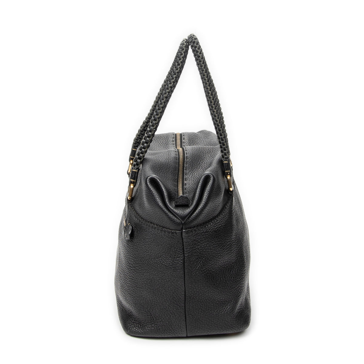 Shoulder Bag Selleria Boston Black Selleria Leather