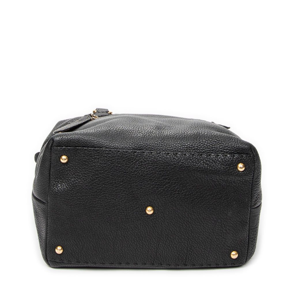 Shoulder Bag Selleria Boston Black Selleria Leather