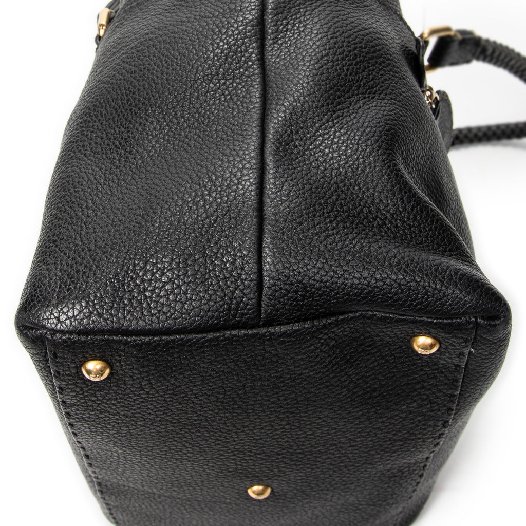 Shoulder Bag Selleria Boston Black Selleria Leather