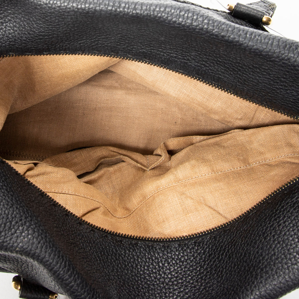 Shoulder Bag Selleria Boston Black Selleria Leather