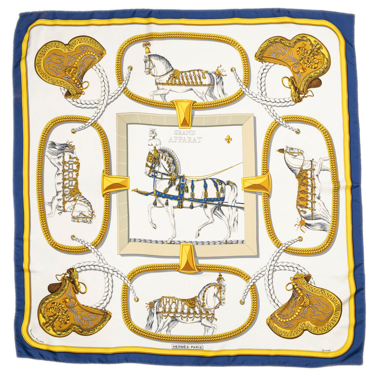 Scarf Scarf Navy 100% Twill Silk