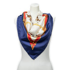 Scarf Scarf Navy 100% Twill Silk