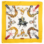 Scarf Scarf Yellow 100% Twill Silk