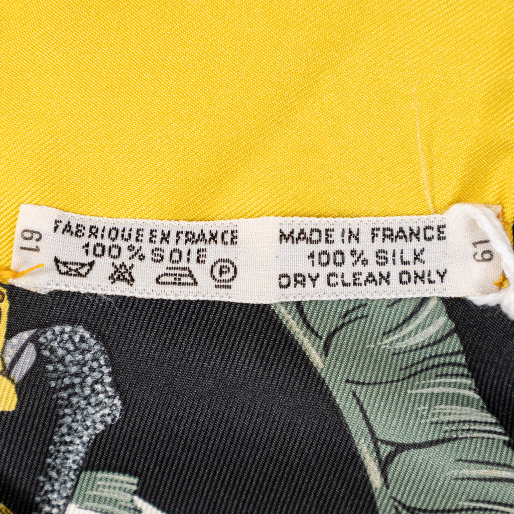 Scarf Scarf Yellow 100% Twill Silk