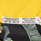 Scarf Scarf Yellow 100% Twill Silk