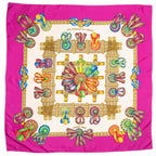 Scarf Scarf Pink 100% Twill Silk