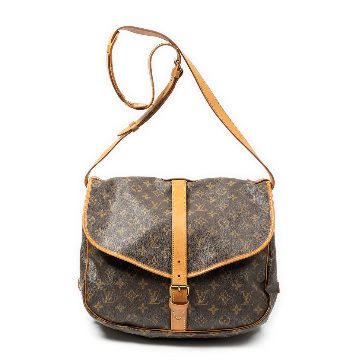 Shoulder Bag Saumur GM Brown Monogram Canvas