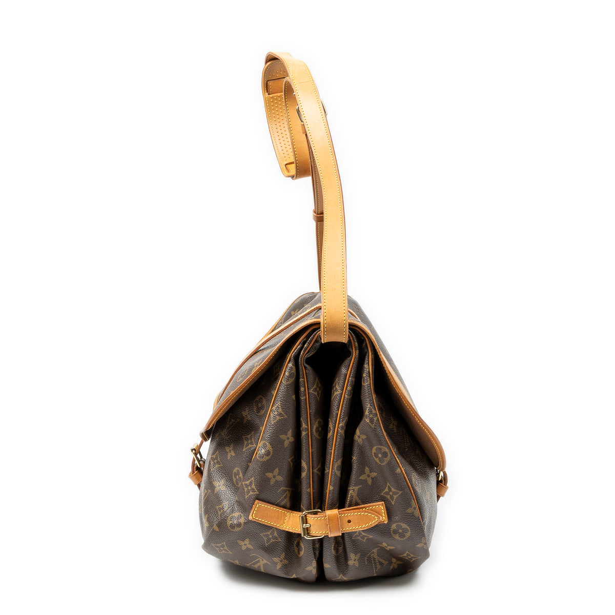 Shoulder Bag Saumur GM Brown Monogram Canvas