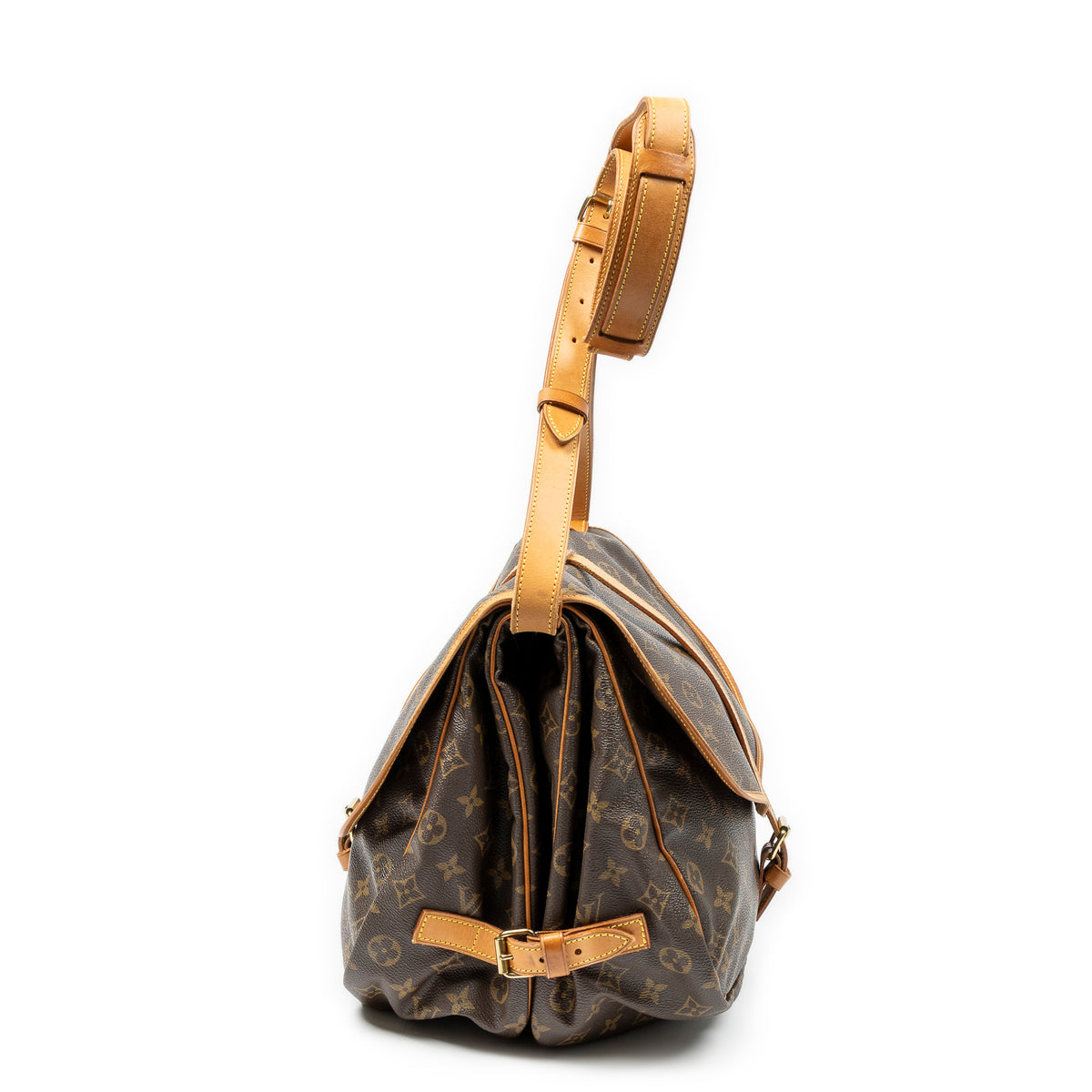 Shoulder Bag Saumur GM Brown Monogram Canvas