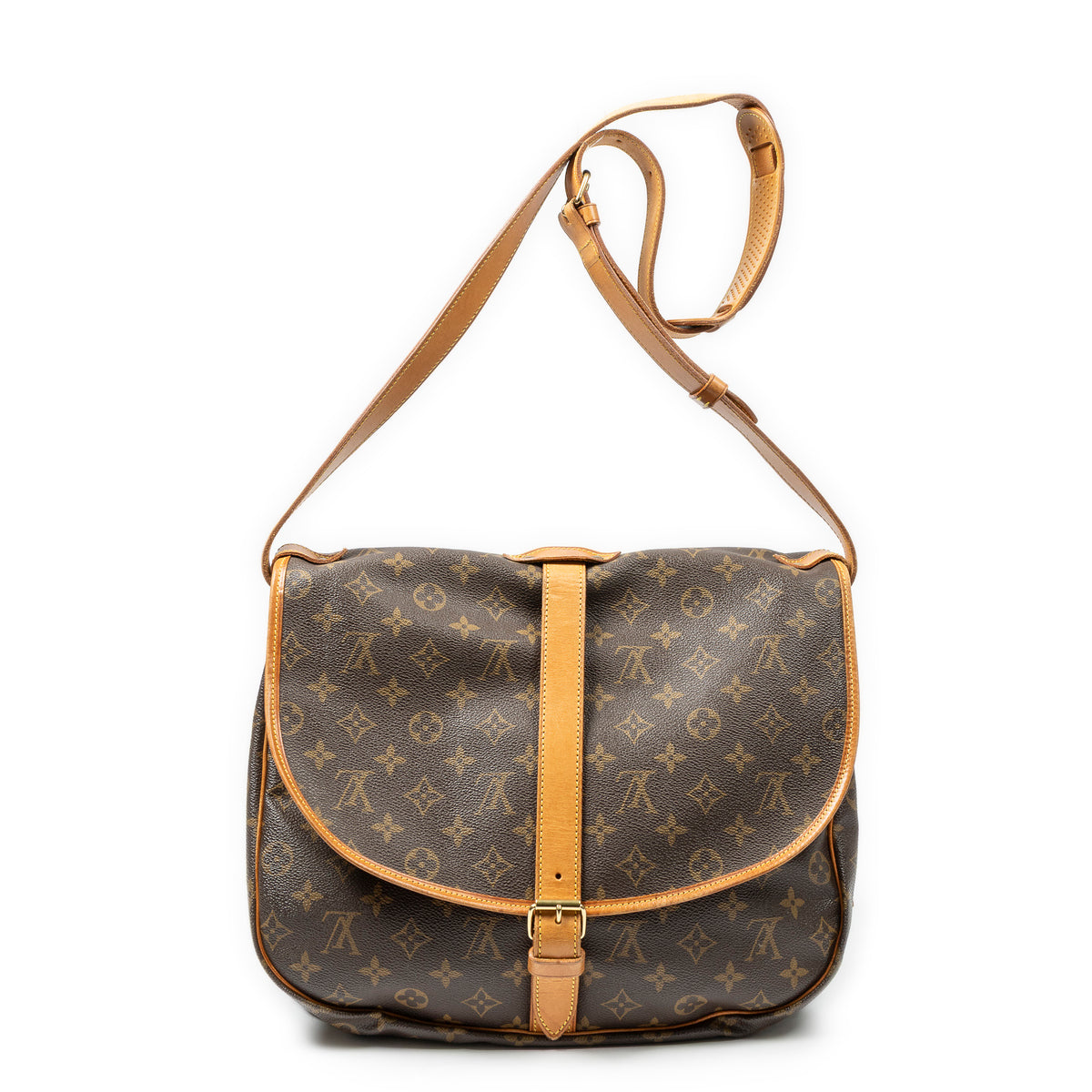 Shoulder Bag Saumur GM Brown Monogram Canvas