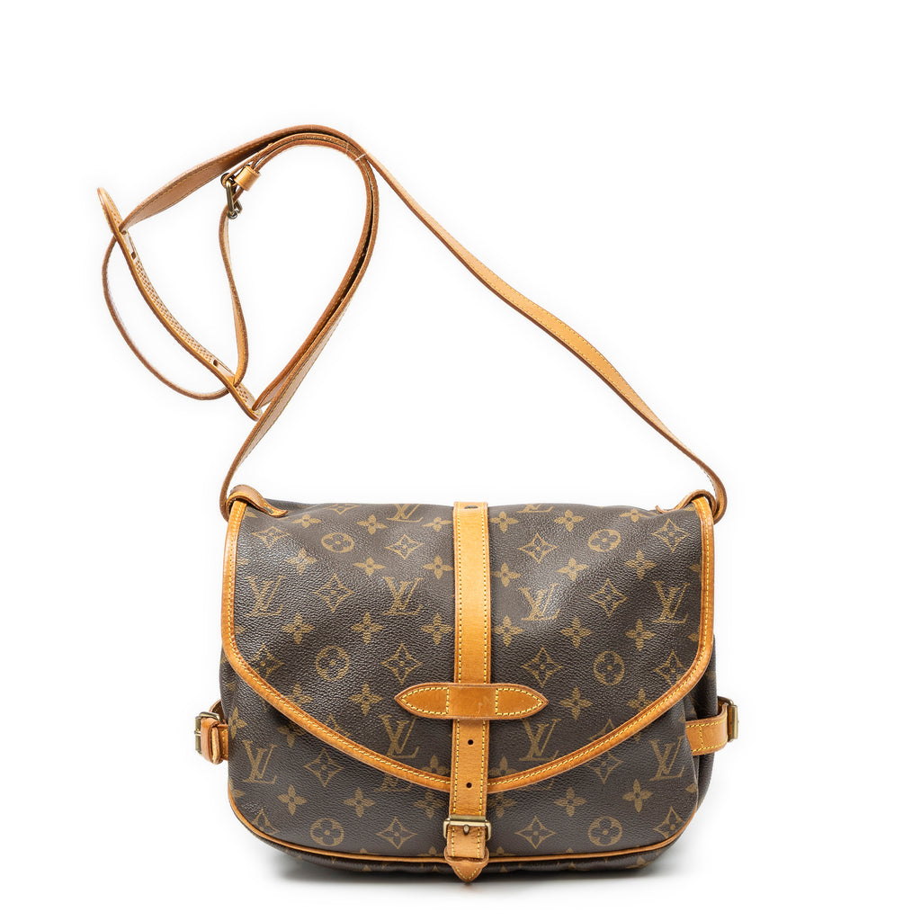 Shoulder Bag Saumur MM Brown Monogram Canvas