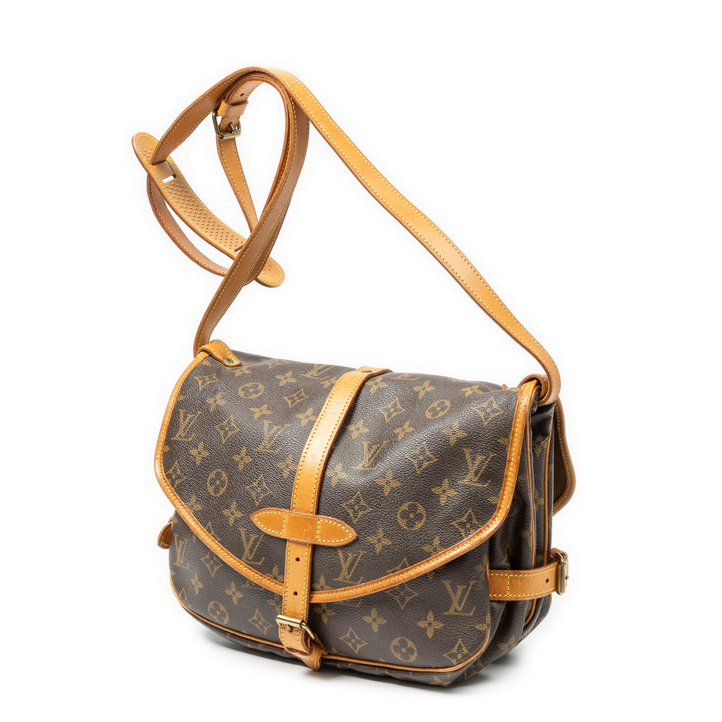 Shoulder Bag Saumur MM Brown Monogram Canvas