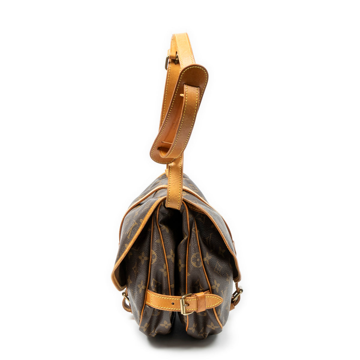 Shoulder Bag Saumur MM Brown Monogram Canvas