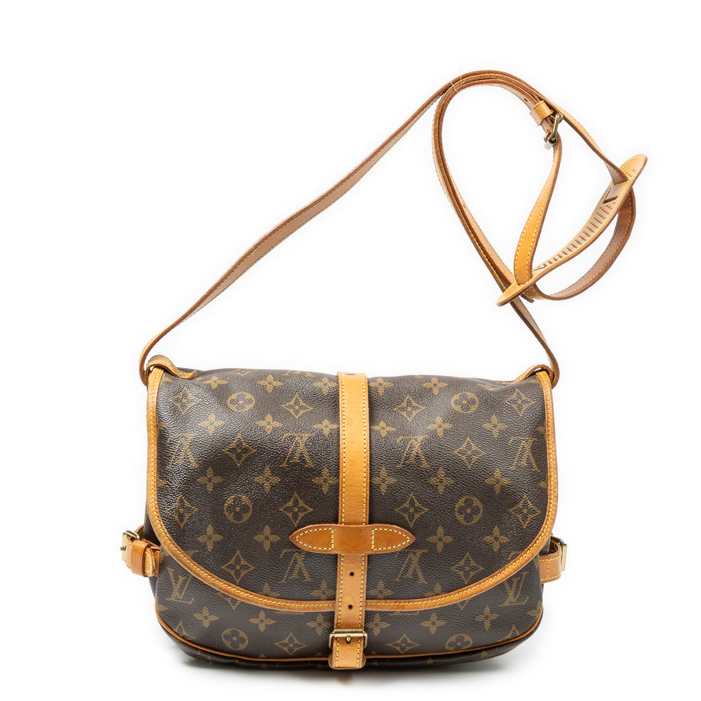 Shoulder Bag Saumur MM Brown Monogram Canvas