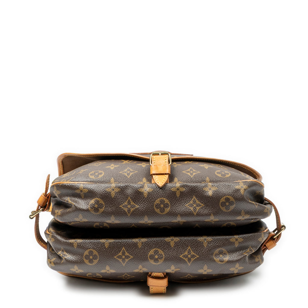 Shoulder Bag Saumur MM Brown Monogram Canvas